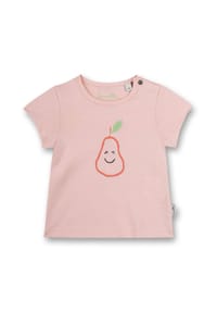 Sanetta - Mädchen T-Shirt - Baby, Kurzarm, Rundhals, Druckknopf, Print - Grün