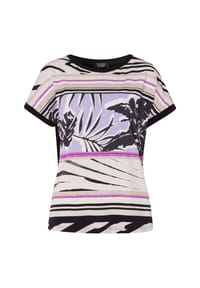 TUZZI - Shirt - sand/rose violet/schwarz