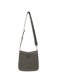 LAUREN RALPH LAUREN STACKED LEATHER LOGO - Umhängetasche, Leder, für Damen - DARK MAHOGANY