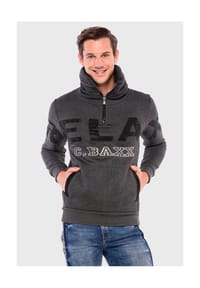 CIPO & BAXX® - Sweatshirts mit hohem Kragen - ANTHRACITE
