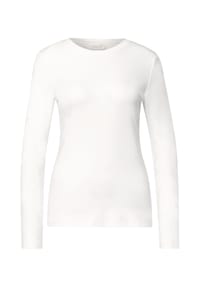 STREET ONE STUDIO - Langarmshirt, Rundhalsausschnitt, für Damen - 10001 BLACK