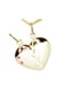 OSTSEE-SCHMUCK® Kette mit Anhänger , geteiltes Herz , Gold 333/000 Bild 1