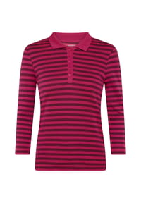 GALERIA - Poloshirt "Tilda", 3/4-Arm, Pima-Baumwolle, für Damen - BERRY-WINE
