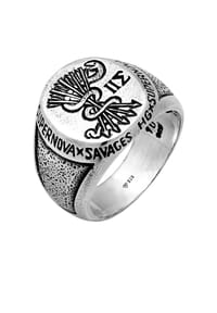 HAZE & GLORY - Ring Siegelring - Savage 925 Silber - Silber