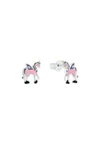 Prinzessin Lillifee - Kinder Ohrstecker, mit Einhorn-Motiv Rosie, 925er Sterling Silber - silber