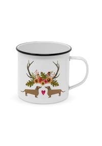 ppd - Henkelbecher Waltraut & Walter Happy Metal Mug, Metall, 500 ml - Mehrfarbig