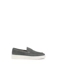 ONE ELEMENT - Graue Loafers aus Wildleder mit einer Sohle im Sneaker-Stil - Grau