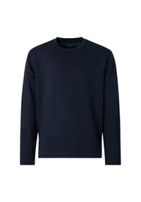 VENTI - Herren T-Shirt langarm uni - Dunkelblau