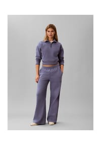 Calvin Klein - Loungewear-Oberteil French Terry, Troyer, für Damen - C53  BLUE