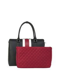 SOCHA BUSINESS BAGS CASUAL LINE - Laptoptasche elegant 17.3 Zoll für Damen, Synthetik, leicht, Vollausstattung - tricolor