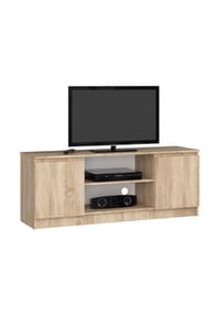 Akord - TV-Lowboard K140 mit 2 Türen und 6 Einlegeböden - artisan-eiche