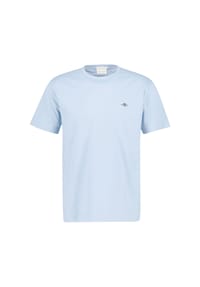 GANT - Herren T-Shirt - REGULAR SHIELD, Rundhals, kurzarm, Baumwolle, Stickerei - Anthrazit