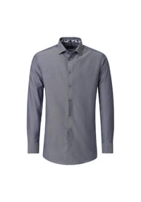 VENTI - Herren Businesshemd Langarm uni Modern Fit - Blau