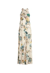 Vera Mont - Jumpsuit mit Blumenprint - Cream/Mint