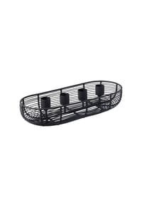 Villeroy & Boch Adventskranz oval Black XMAS - Black XMAS - schwarz