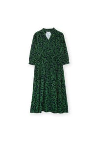 KITE - Damen Charborough Cordkleid 3/4 Ärmel Bio-Baumwolle - grün