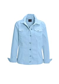 GOLDNER - Kurzgröße:  Zeitlose Jeansjacke mit tollen Details - blau