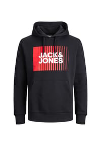 ORIGINALS by JACK & JONES - Hoodie, Kapuze, Logo-Print, für Herren - 178012 BLACK