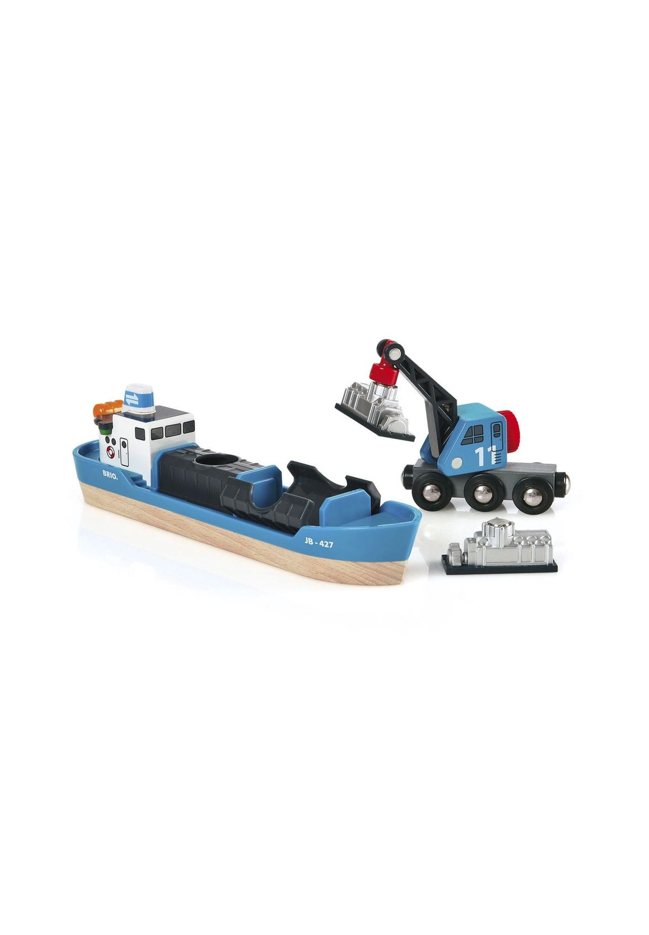 Ravensburger Brio - Containerschiff Mit Kranwagen - Image 14