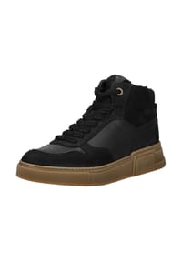 paul green - Schnürstiefeletten, Leder, Warmfutter, für Damen - 0 BLACK