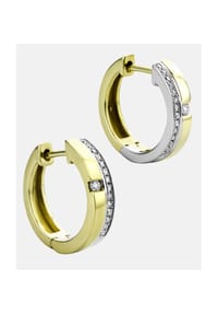 Diamant L'eternel - Ohrringe, mit 0.14 ct Diamant, 375 Gelbgold - gold