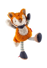 sigikid® - Kuscheltier Fuchs Patchwork Sweety , für Babys und Kinder - orange/blau