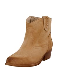 Felmini - Veloursleder Stiefelette - Dunkelbeige