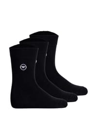 TOM TAILOR - Unisex Kinder Socken, 3er Pack - Strümpfe, Baumwolle, Logo, einfarbig - Blau