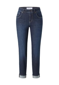 ANGELS - Jeanshose "Darleen Crop TU", Used-Waschung, für Damen - 3158 DARK INDIGO