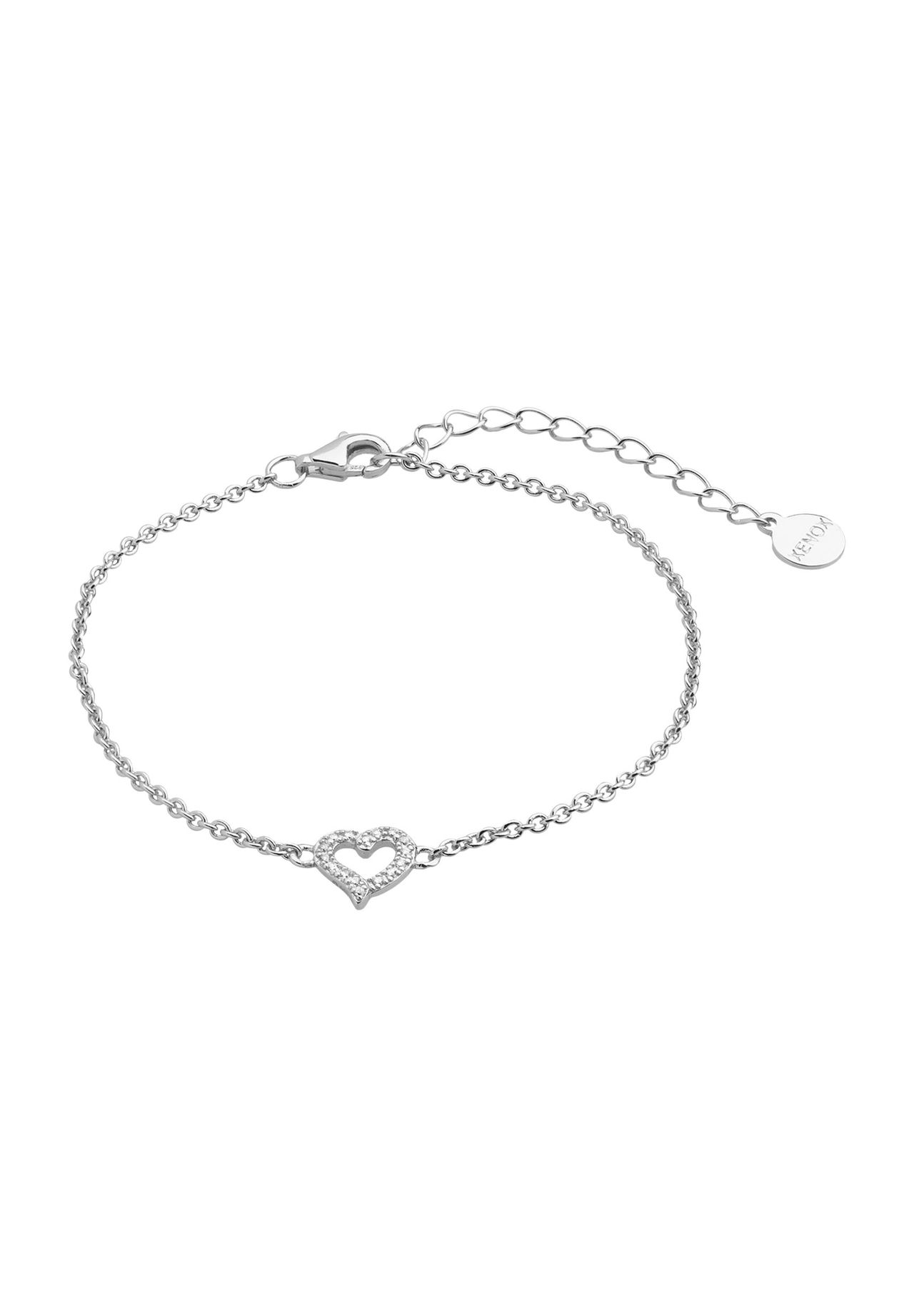 Xenox Damen Armband "Love Story XS3413N", 925Er Silber, Silber