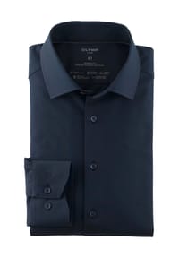 OLYMP - Luxor Businesshemd, Modern Fit, Langarm, Kent-Kragen, für Herren - 18 MARINE