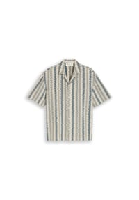 DENIM TOM TAILOR - Freizeithemd, Body-Fit, Kurzarm, Reverskragen, für Herren - 40237 GREEN WHITE