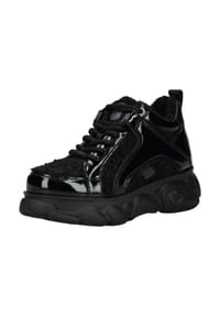 Buffalo - Leder/Textil Sneaker - Schwarz Lack