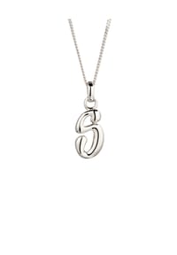 elli. - Halskette Melted Buchstabe S 925 Sterling Silber - Gold