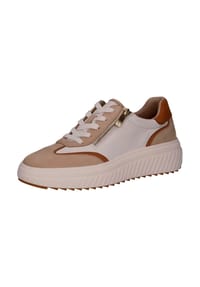 Caprice - Leder Sneaker - Weiß/Beige