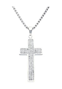MANGUUN - Damen Kette mit Anhänger, Edelstahl - silber