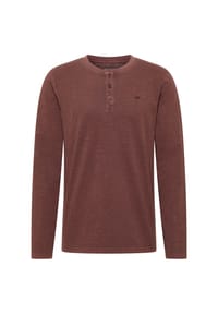 MUSTANG® - Langarmshirt, Henley-Ausschnitt, für Herren - 3242 DECADEN CHOCO