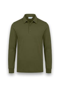 Vercate - Poloshirt, Slim Fit, Langarm, für Herren - Blau