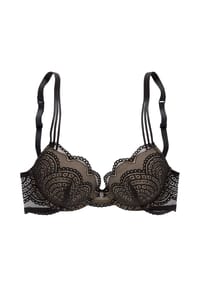 LASCANA - Kira Push-up-BH, Spitze, für Damen - BLACK