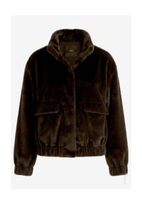 zero - Plüschjacke mit Stehkragen - Molé