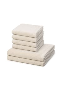 Cawö 4 X Handtuch 2 X Duschtuch im Set Lifestyle - Lifestyle - Anthrazit