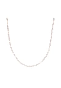 EAST / SIDE - Damen Kette aus Edelstahl in Gelbgold mit Perle (synth.) - weiß