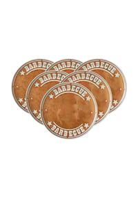 Ritzenhoff & Breker Grillteller Rusty ø 32 cm 6er Set braun - RUSTY - braun