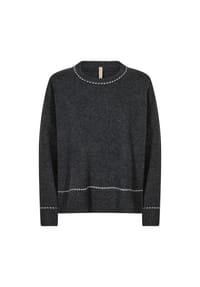 SOYACONCEPT - Pullover, Rippbündchen, für Damen - 99870C EARTH MELAN