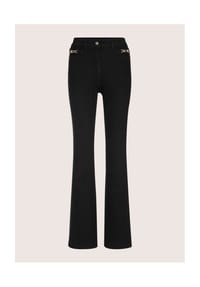 MADELEINE - Kurzgröße: Bootcut-Jeans mit Kettendetails - black denim
