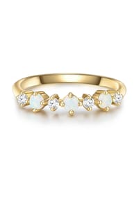 GLANZSTÜCKE MÜNCHEN - Damen Ring aus 925/- Sterling Silber in Gelbgold mit Zirkonia - gelbgold