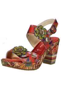 LAURA VITA® - Leder Sandalen - Rot