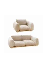 LOBERON - Sitzgruppe Savinard beige - beige