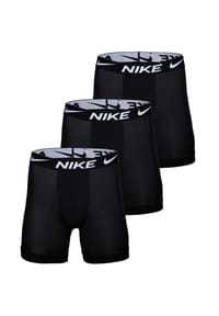 NIKE - Essential Micro Boxer Briefs Long, 3er Pack - Schwarz