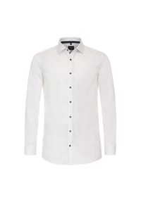 Venti - Herren Businesshemd uni Body Fit - Dunkelgrau
